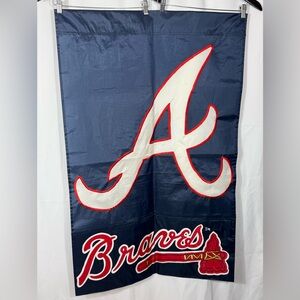Atlanta Braves Wincraft 28x42 Double-Sided Logo Vertical Banner Flag